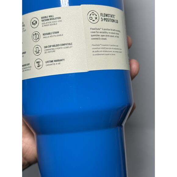 Stanley Holiday Exclusive ARTIC TWIST BLUE 40oz H2.O Flowstate Quencher BNWT - Picture 9 of 9